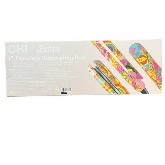 New in box CHI x BARBIE MALIBU BARBIE FLAT IRON 50th anniversary collection 1 in - Picture 4 of 8